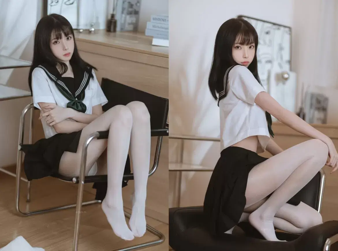 许岚LAN – 白丝水手服