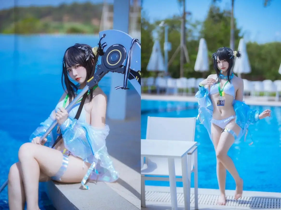 二佐Nisa – 泰拉夏日纪事 明日方舟 羽毛笔泳装